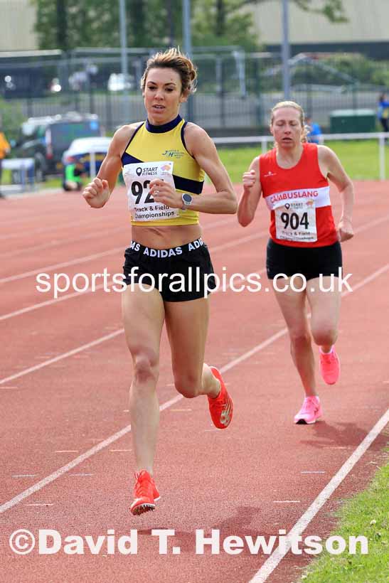 Senior Womens 1500 metres, 2023 North Eastern Track and Field Champs., Middlesbrough Sports Village, Middlesbrough. Photo: David T. Hewitson/Sports for All Pics